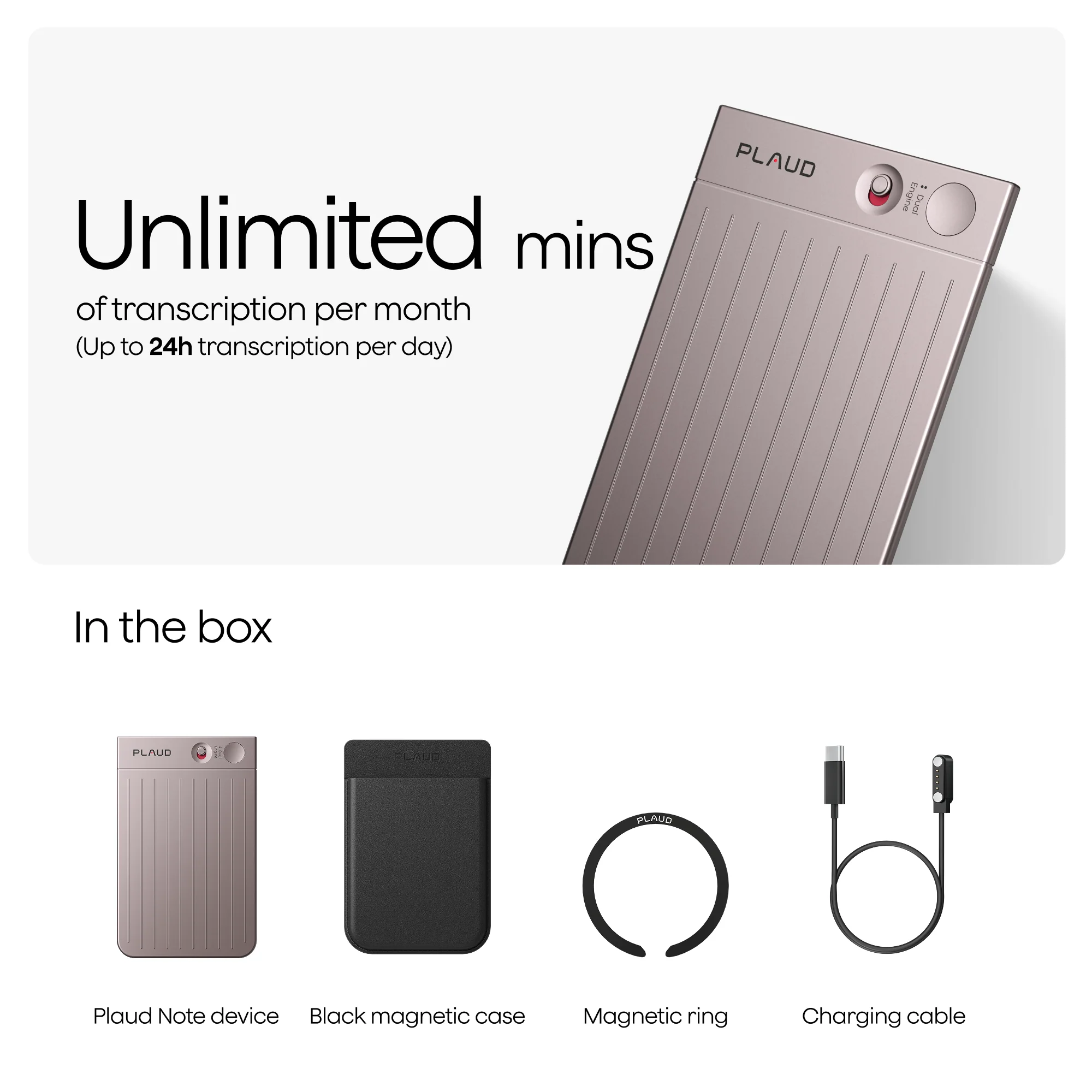 Plaud Note & AI Annual Unlimited Plan - Image 4