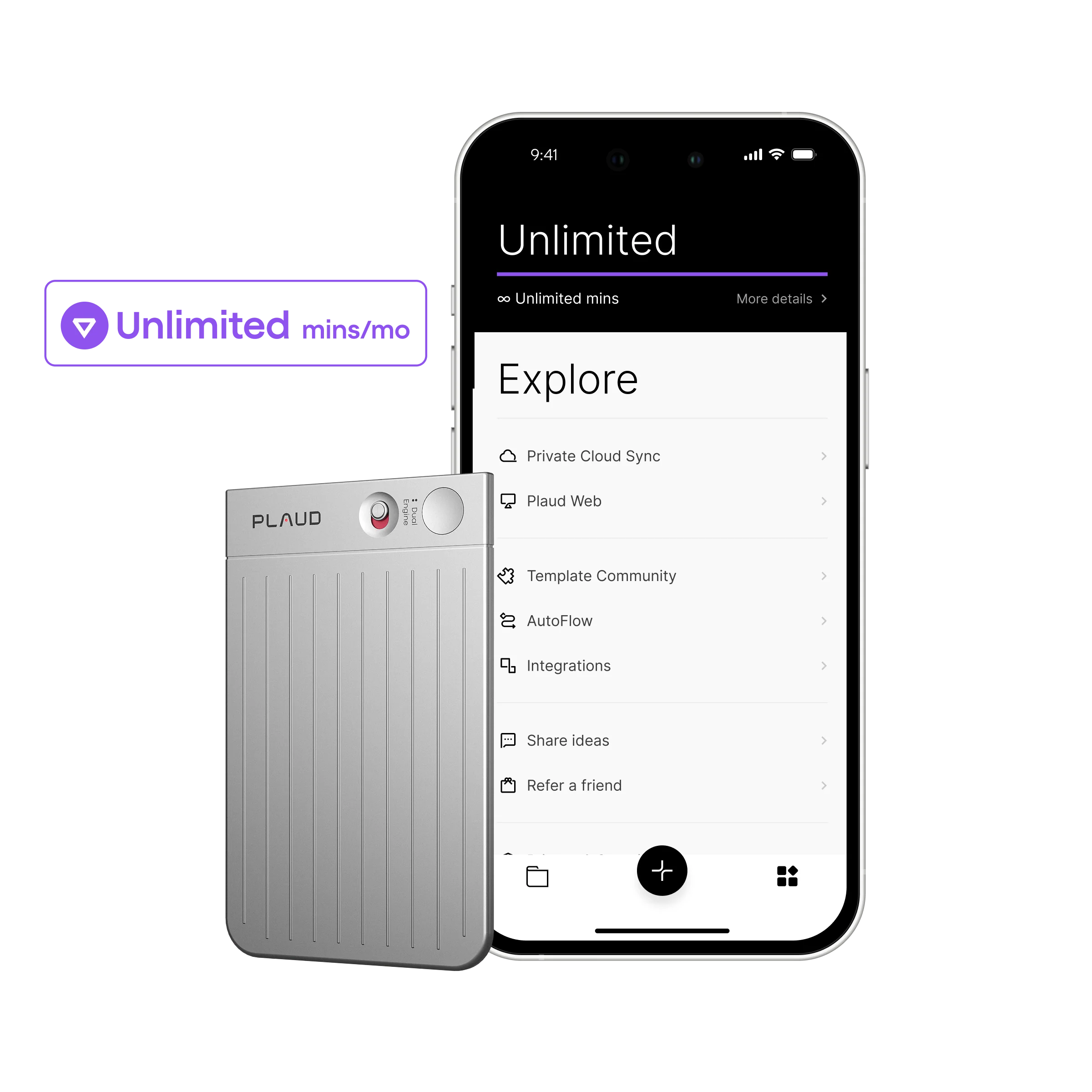 Plaud Note & AI Annual Unlimited Plan - Image 7