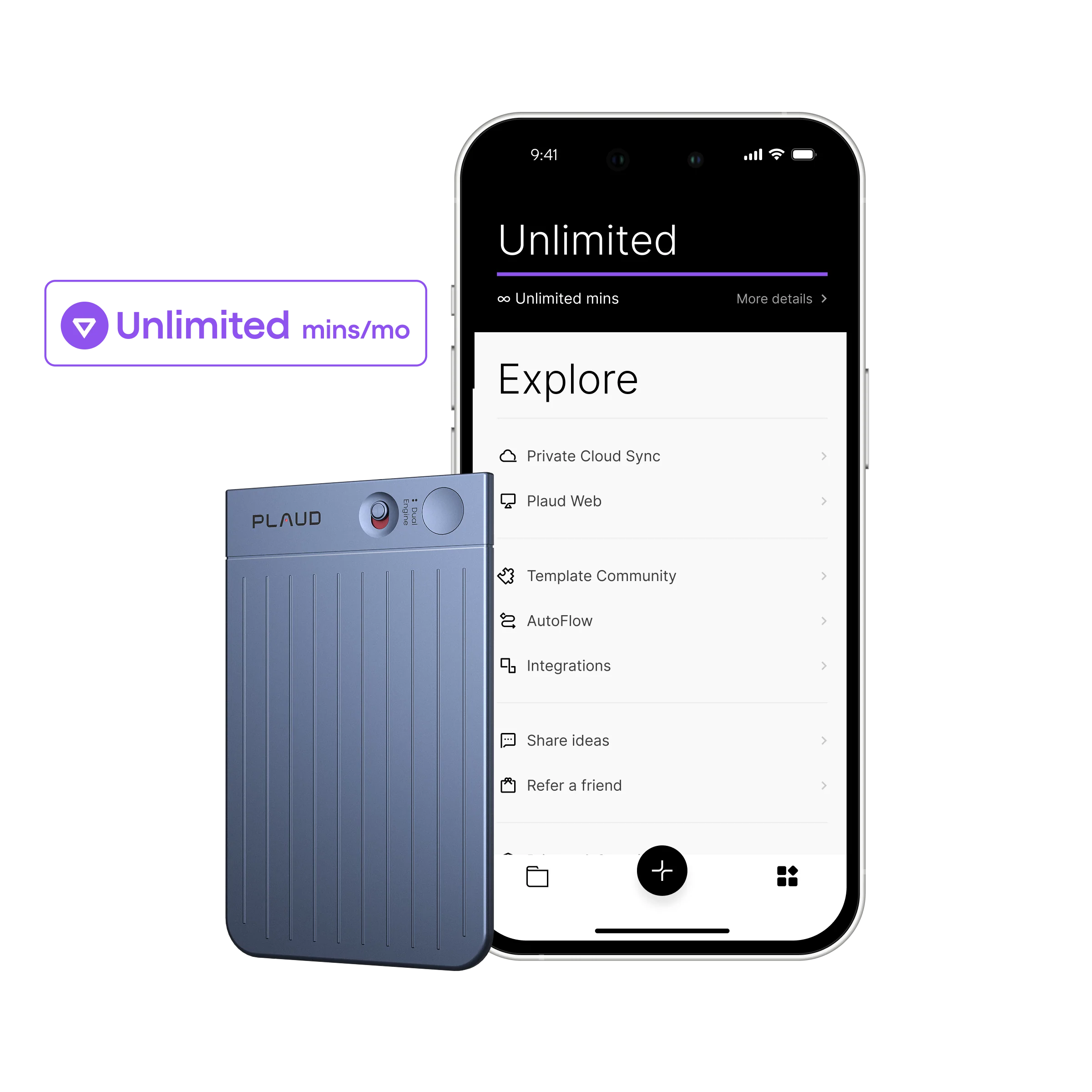 Plaud Note & AI Annual Unlimited Plan - Image 5